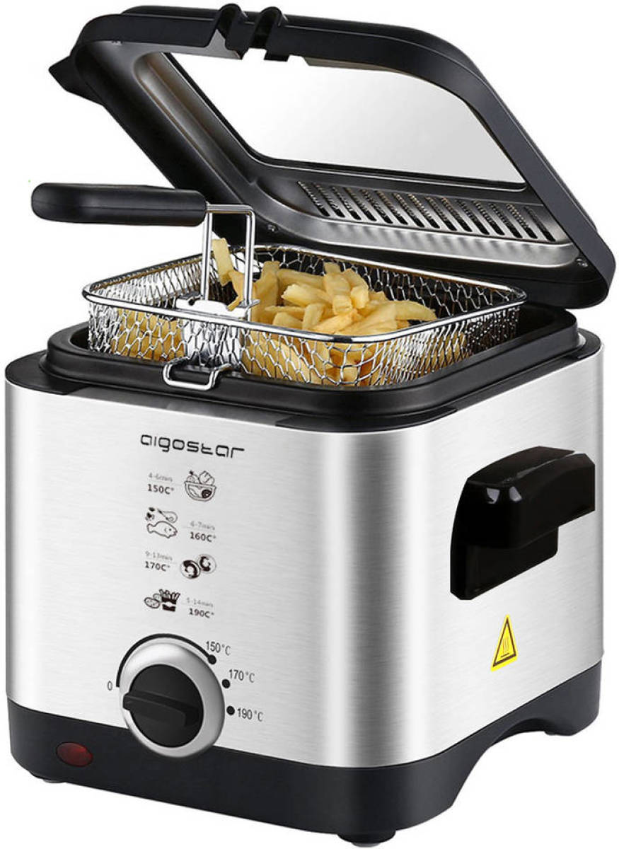 Aigostar fries 30izd - compacte frituurpan - rvs