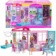 Barbie draagbaar huis met pop