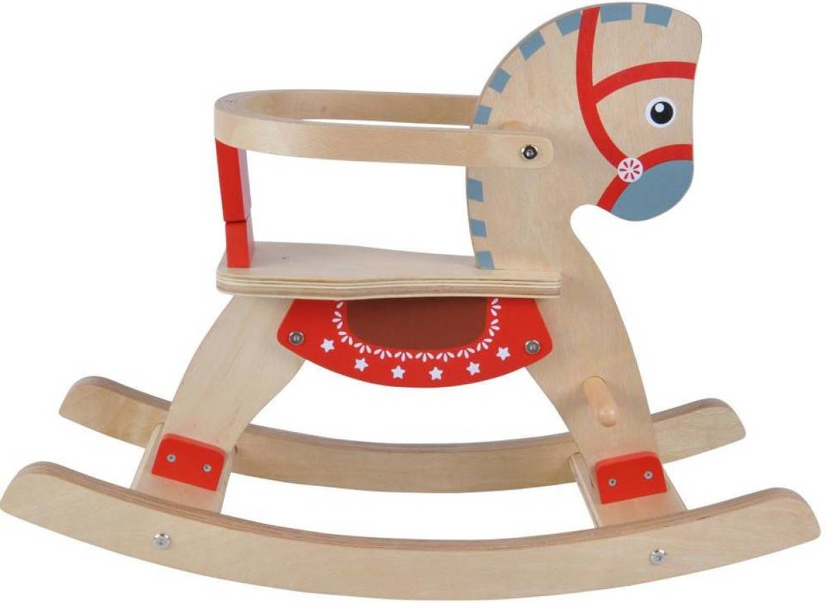 Bandits and Angels - Houten hobbelpaard met afneembare beugel