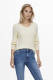 Only Long V-neck Knitted Pullover Dames White