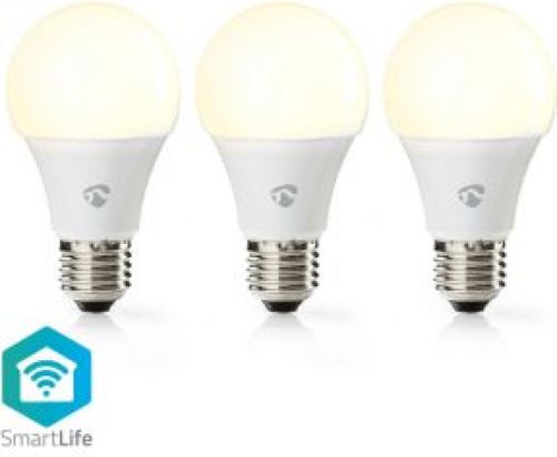 Nedis Wi-Fi Smart LED-Lamp | Warm Wit | E27 | 3-Pack