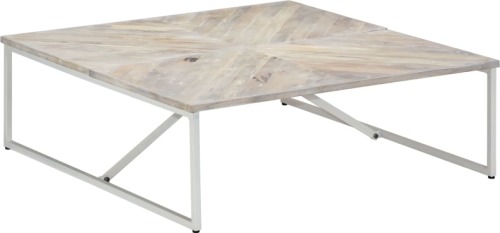 VidaXL Salontafel 110x110x36 cm massief mangohout