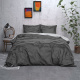 Sleeptime Elegance Double Face Beauty - Antraciet/Grijs 1-persoons (140 x 220 cm + 1 kussensloop) Dekbedovertrek