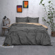 Sleeptime Elegance Double Face Beauty - Antraciet/Taupe Lits-jumeaux (240 x 220 cm + 2 kussenslopen) Dekbedovertrek