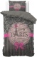 DreamHouse Bedding I Love Paris Pink 1-persoons (140 x 220 cm + 1 kussensloop) Dekbedovertrek