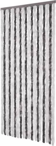 VidaXL Vliegengordijn 90 x 220 cm Grijs/Wit