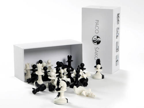 Paco Sako schaakspel - zwart/wit