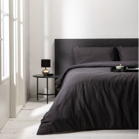 Fresh & Co Hotel Uni - Antraciet 2-persoons (200 x 220 cm + 2 kussenslopen) Dekbedovertrek