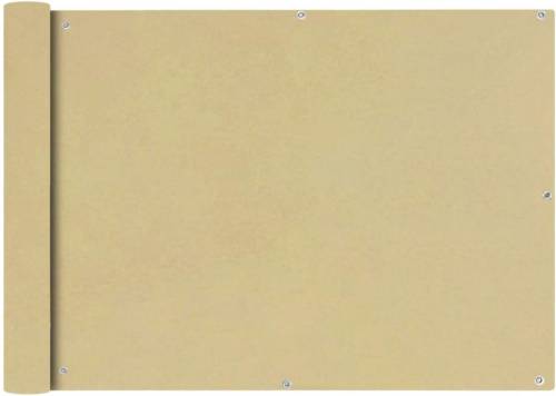 VidaXL Balkonscherm Oxford textiel 75x600 cm beige