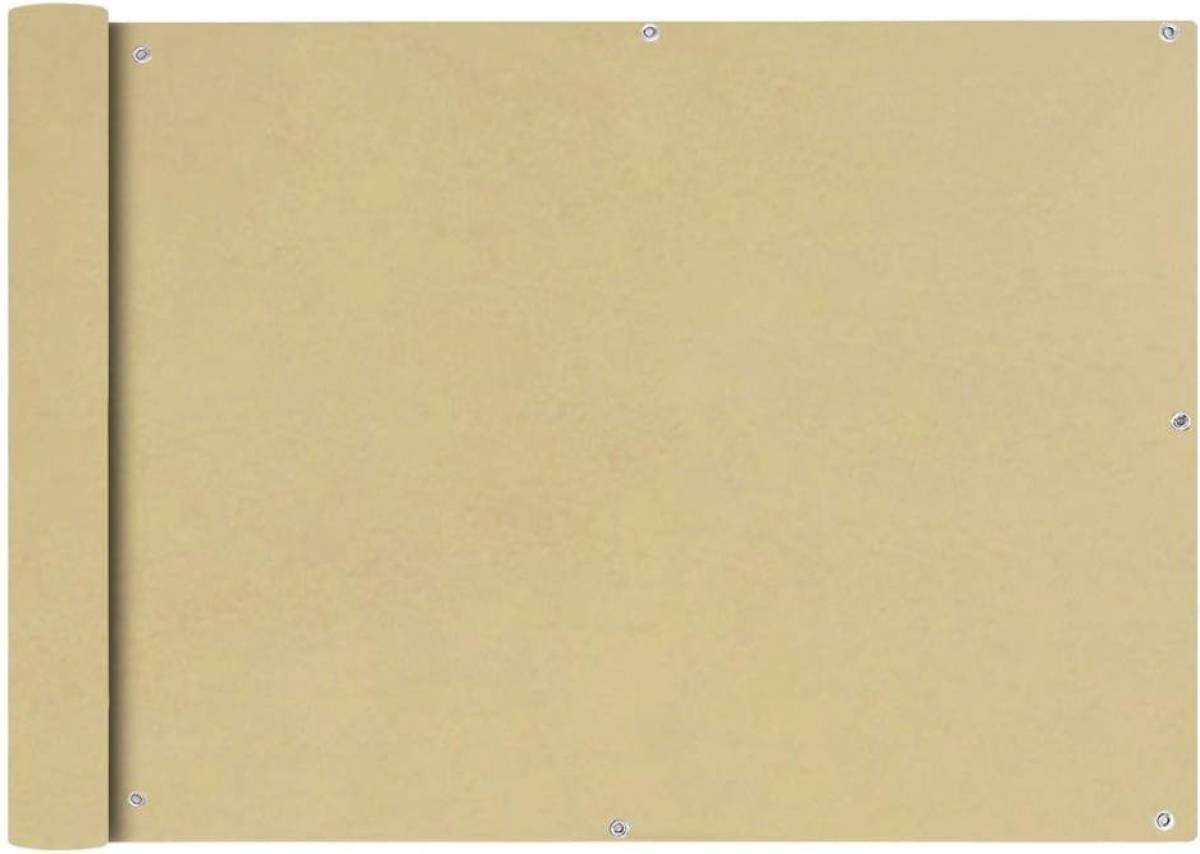 VidaXL Balkonscherm Oxford textiel 75x600 cm beige