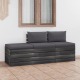 VidaXL 3-delige Loungeset met kussens pallet massief grenenhout