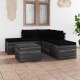 VidaXL 6-delige Loungeset met kussens pallet massief grenenhout