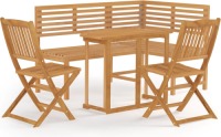 VidaXL 4-delige Bistroset massief acaciahout