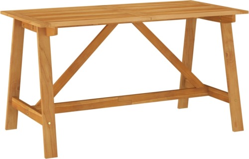 VidaXL Tuintafel 140x70x73,5 cm massief acaciahout