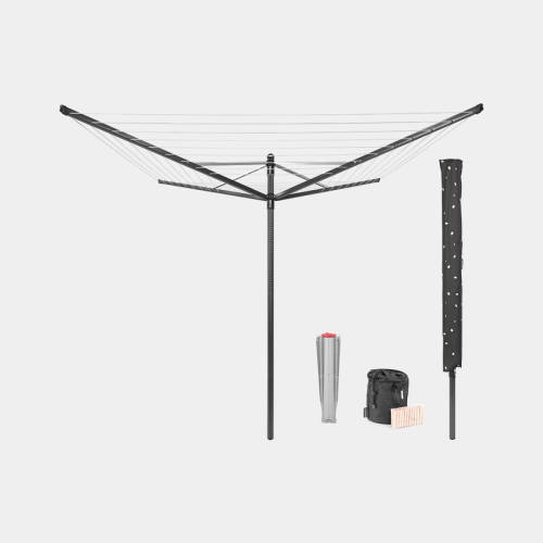 Brabantia Lift-o-Matic droogmolen 50 m + anker + hoes + tas