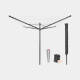 Brabantia Lift-o-Matic droogmolen 50 m + anker + hoes + tas