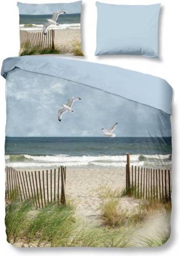 Snoozing Beach flanel dekbedovertrek - 1-persoons (140x200/220 cm + 1 sloop)