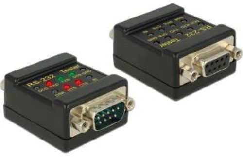 Delock 2xDB9 DB9 DB9 Zwart kabeladapter/verloopstukje