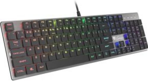 Natec Genesis NKG-1587 toetsenbord USB AZERTY Amerikaans Engels Zilver