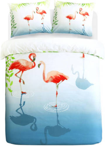 Papillon dekbedovertrek Flamingle - Multi - Lits-jumeaux 240x200/220 cm