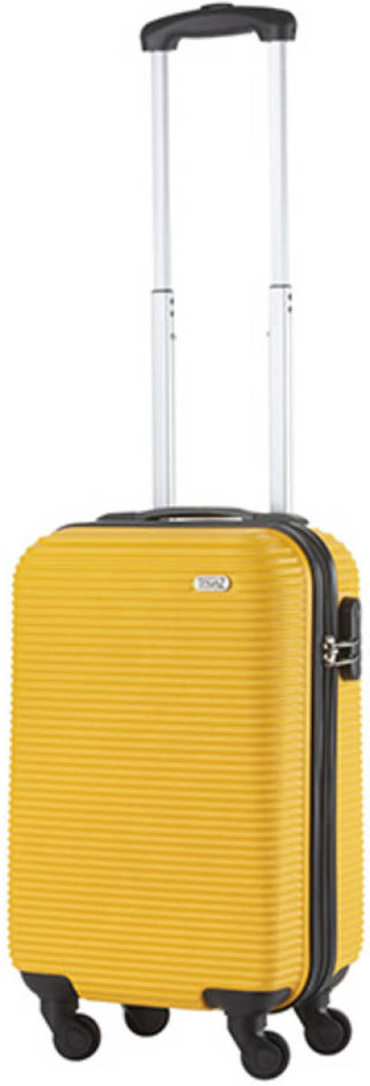 TravelZ - Horizon - Handbagagekoffer 54cm - ABS Trolley met gevoerde binnenkant - Ocher Geel