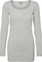 VERO MODA T-shirt VMMAXI met biologisch katoen grijs