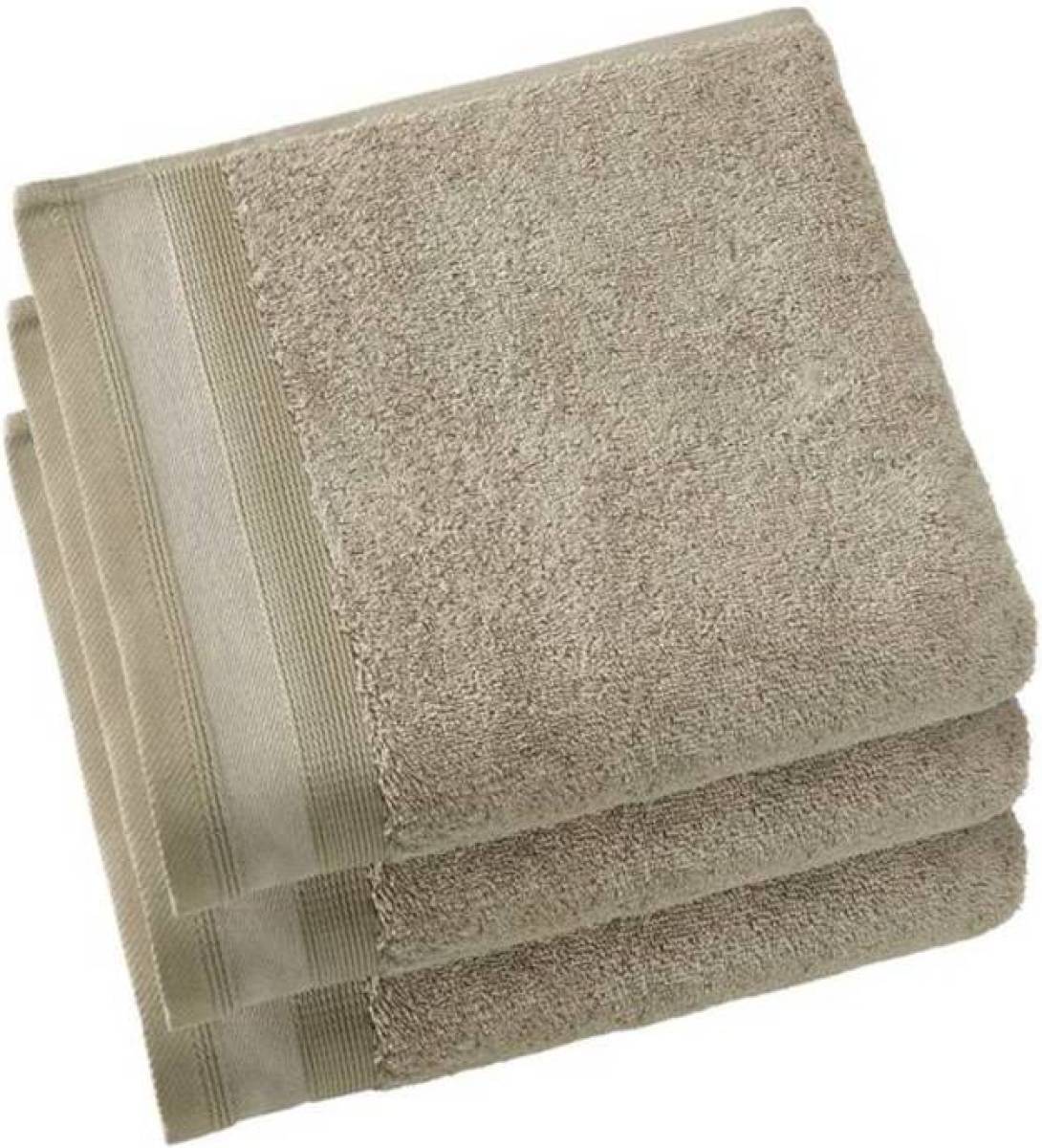 De Witte Lietaer Contessa badtextiel - 100% katoen - Gastendoekje (40x60 cm) - Set van 3 - Taupe