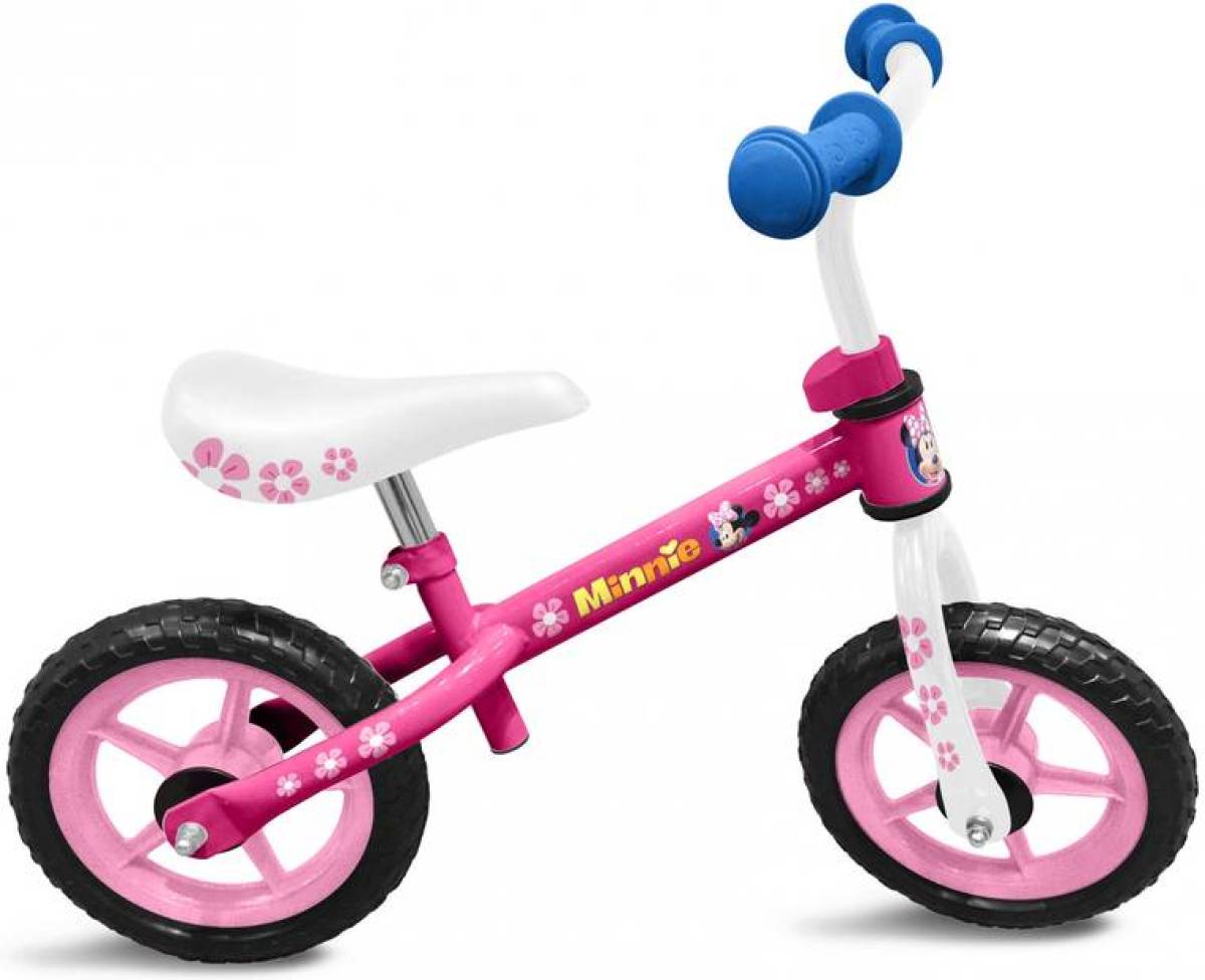 Disney loopfiets Minnie Mouse 10 Inch Meisjes Roze/Wit