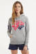 Superdry trui met tekst grey marl