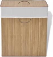 VidaXL Wasmand rechthoekig bamboe naturel