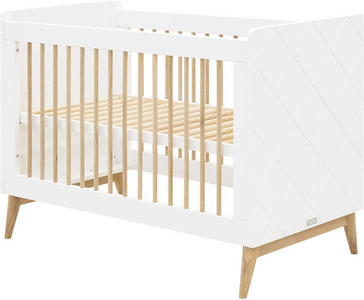 Bopita ledikant Paris (60x120) Wit/Eiken