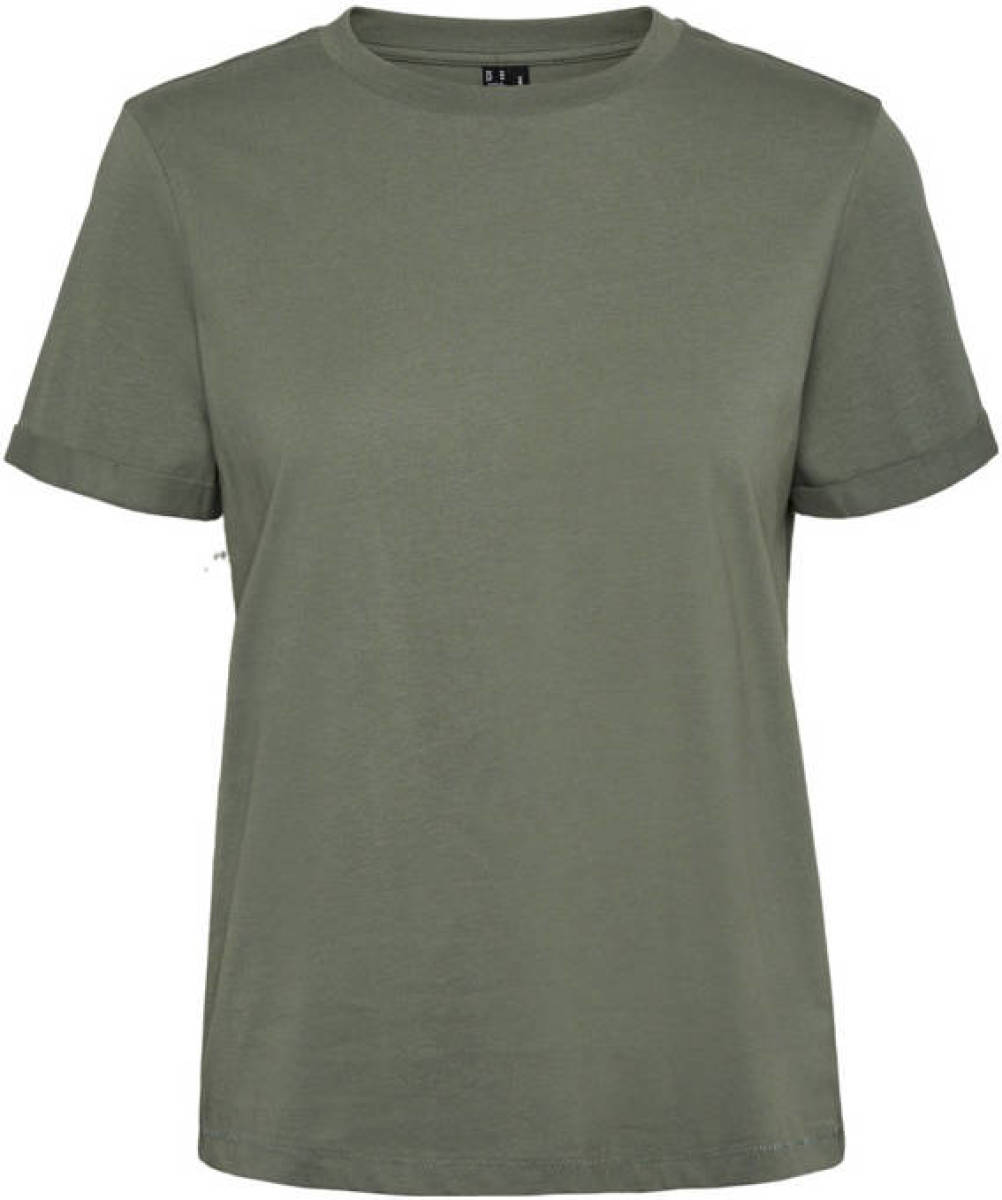 VERO MODA T-shirt van biologisch katoen groen