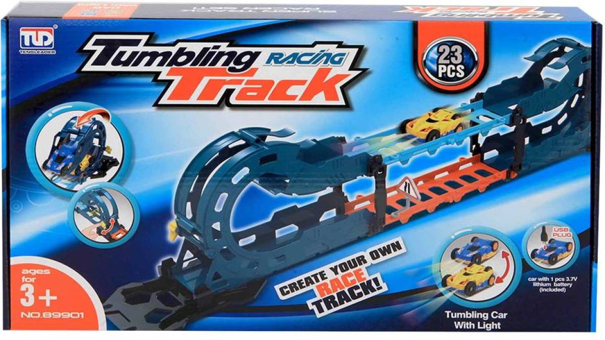 Jonotoys lanceerbaan Racing Track Tumbling jongens 23-delig