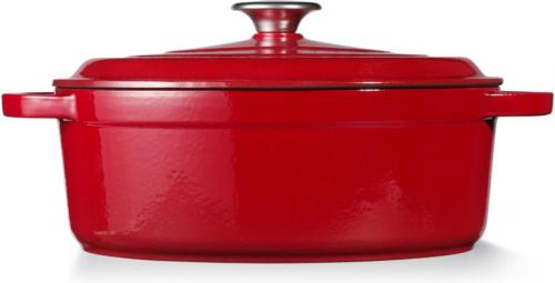 Cuisinova braadpan ovaal - 23 x 29 cm - rood