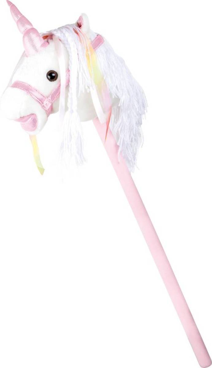 Small Foot stokpaard eenhoorn 90 cm wit/roze