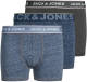 Jack & Jones JUNIOR boxershort - set van 3 donkerblauw