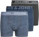 Jack & Jones JUNIOR boxershort - set van 3 donkerblauw