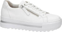Gabor Cervo leren plateau sneakers wit