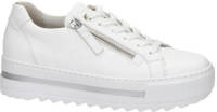 Gabor Cervo leren plateau sneakers wit