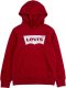 Levi's Kids hoodie met logo rood/wit