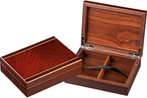 Philos houten opberg box voor speelkaarten magneet