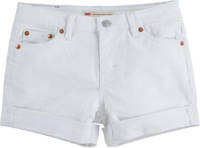 Levi's Kids Girlfriend loose fit jeans short white001