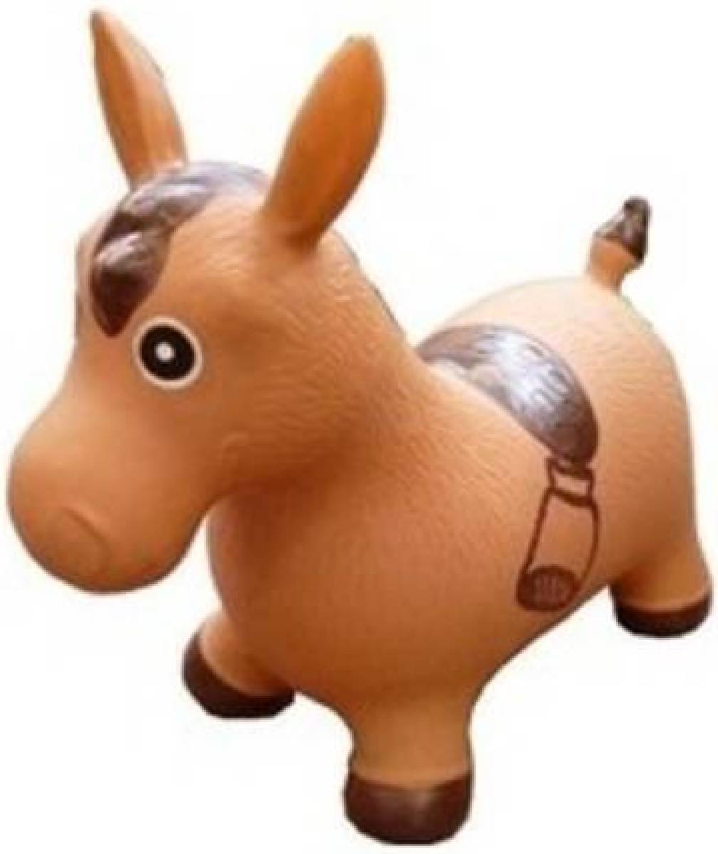 Summertime buddy skippypaard bruin rubber 60 x 23 x 51 cm