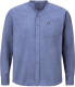 Jan Vanderstorm loose fit overhemd KALLU Plus Size met logo blauw