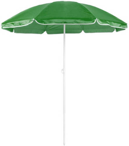 Merkloos Verstelbare strand/tuin parasol groen 150 cm - Zonbescherming - Voordelige parasols