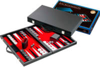 Philos backgammon rood medium 38x23,5cm