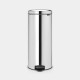 Brabantia newIcon pedaalemmer met metalen b.e. 30 l - Brilliant Steel