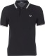Fred Perry regular fit polo zwart/wit