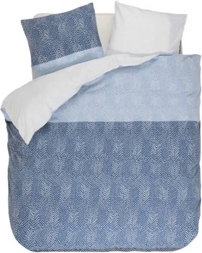 Esprit Tamo flanel dekbedovertrek - Lits-jumeaux (240x200/220 cm + 2 slopen) - Flanel - Blue