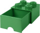 LEGO Brick 4 opberglade - donkergroen